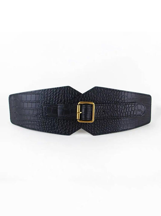 Belt Buckle Geometric Split-Joint Waist Belts & Thigh Cuffs