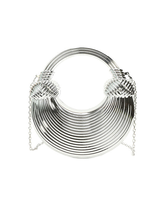 Chains Geometric Shiny Bags