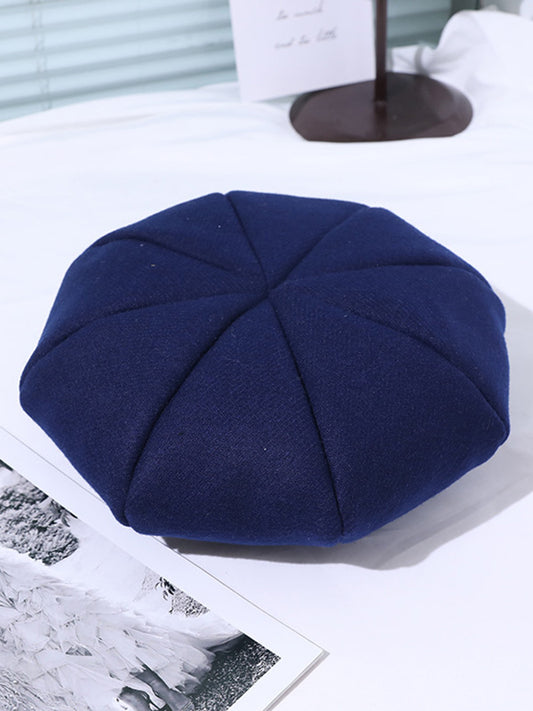 Vintage Adjustable Solid Color Beret