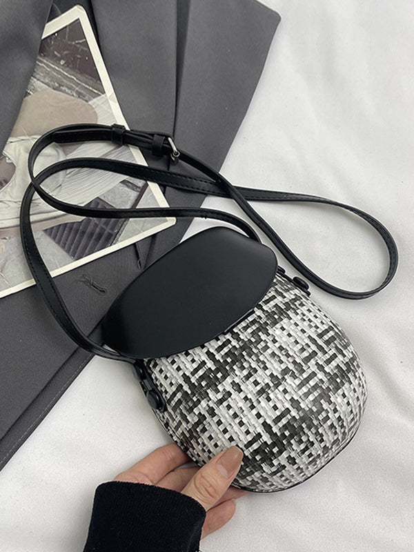 Geometric Split-Joint Woven Bags Bags Accessories Crossbody Bags