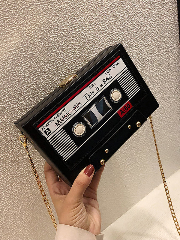 Chains Geometric Split-Joint Shoulder Bags