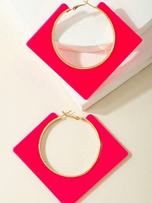 Normcore Geometric Drop Earrings