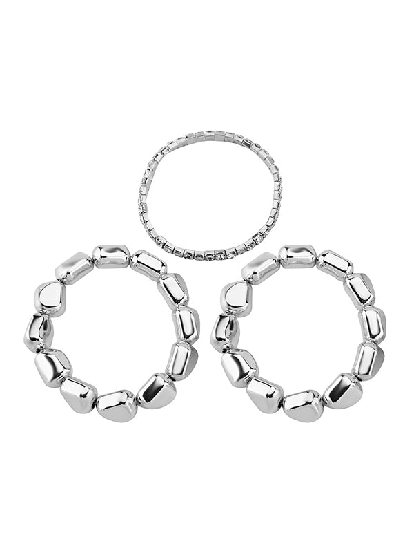 Normcore Geometric Rhine Stones Bracelet Accessories