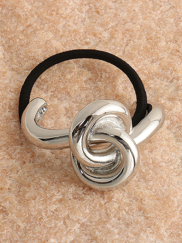 Minimalist Metal Knot Hair Tie