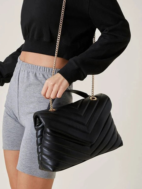 Chains Split-Joint Shoulder Bags Handbags