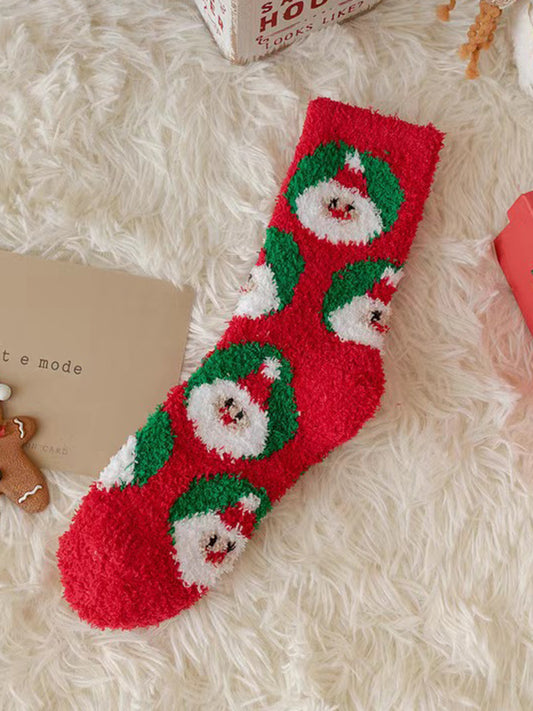 Jacquard Keep Warm Velvet Socks Accessories