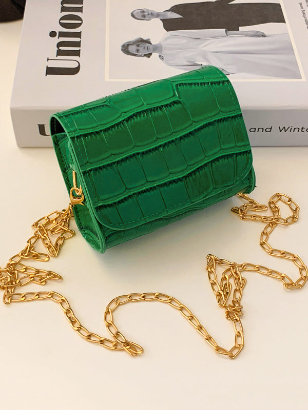 Chains Shiny Split-Joint Bags Crossbody Bags