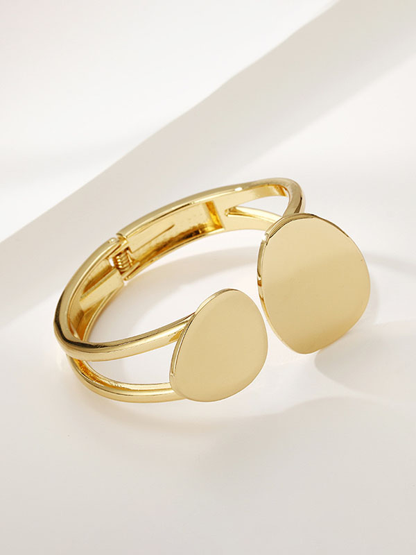 Geometric Hollow Solid Color Bracelet Accessories