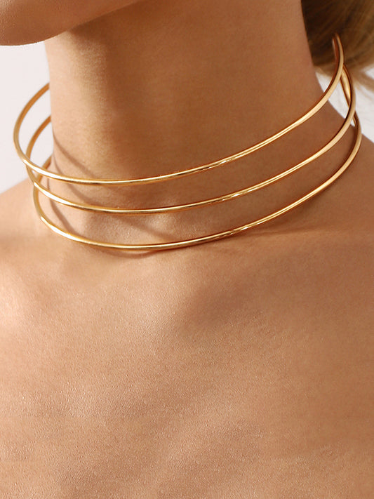Normcore Geometric Ringent Choker Necklace Necklaces Accessories