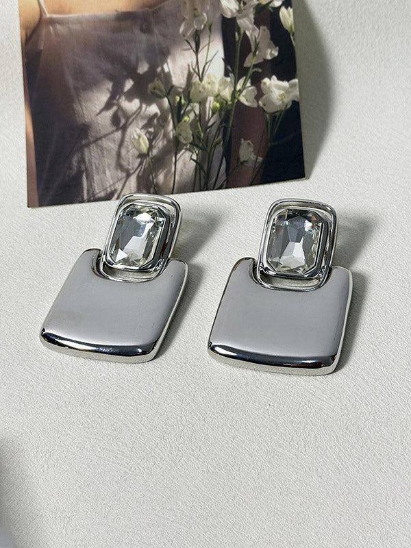 Geometric Shiny Earrings Accessories