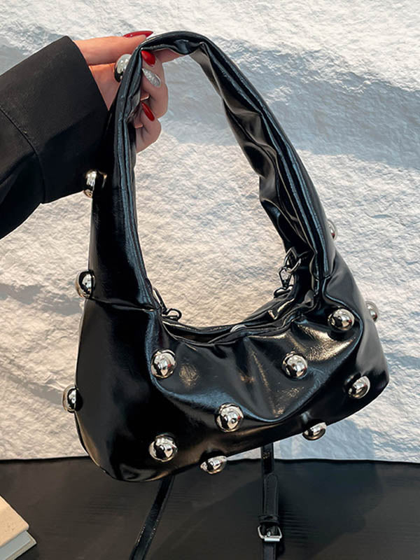 Geometric Rivet Handbags Shoulder Bags
