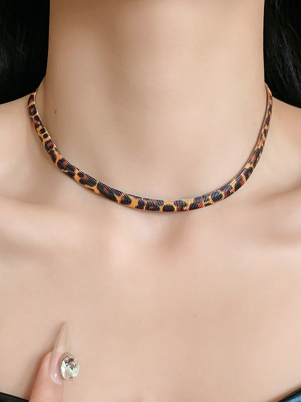 Leopard Snake Chain Necklaces Accessories