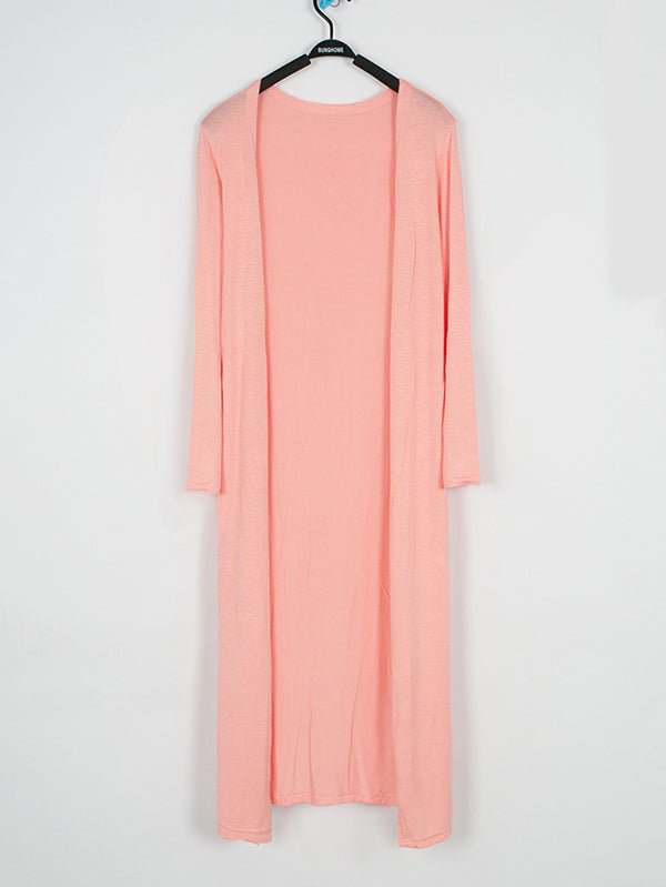 Casual Loose Long Sleeves Solid Color Outerwear