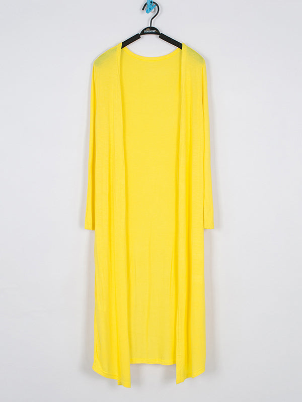 Casual Loose Long Sleeves Solid Color Outerwear