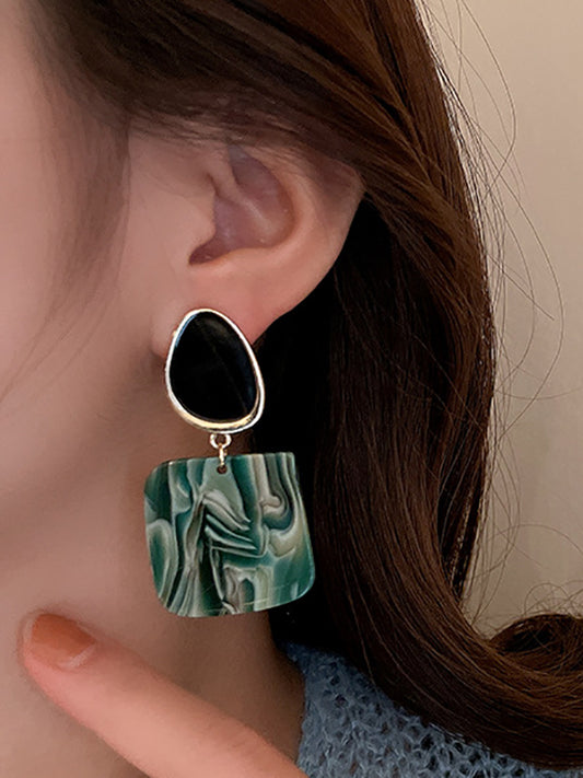 Geometric Drop Earrings