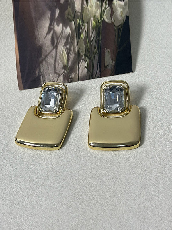 Geometric Shiny Earrings Accessories