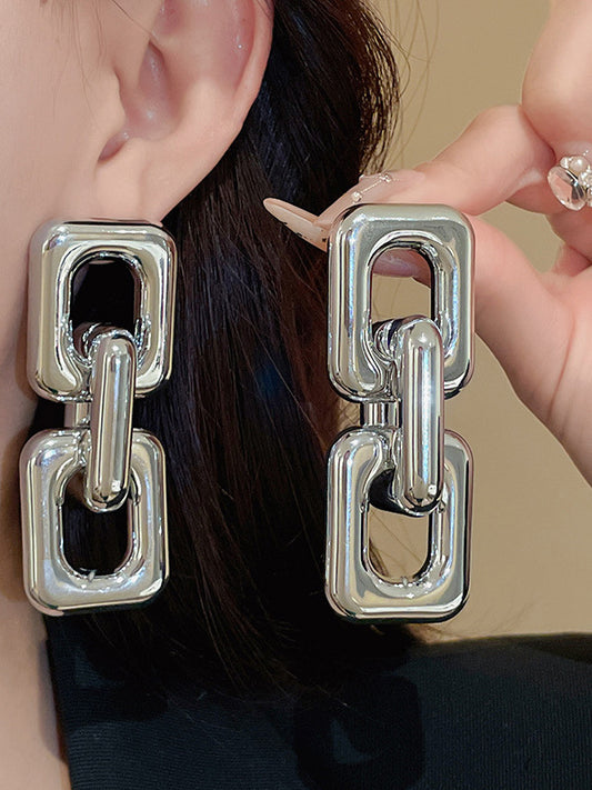 Normcore Geometric Drop Earrings