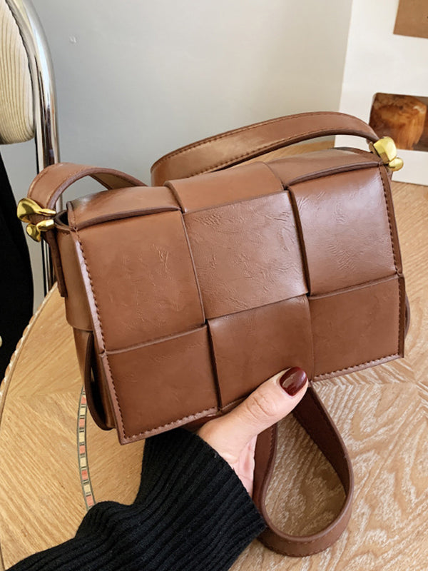 Geometric Split-Joint Bags Shoulder Bags