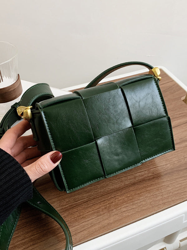 Geometric Split-Joint Bags Shoulder Bags