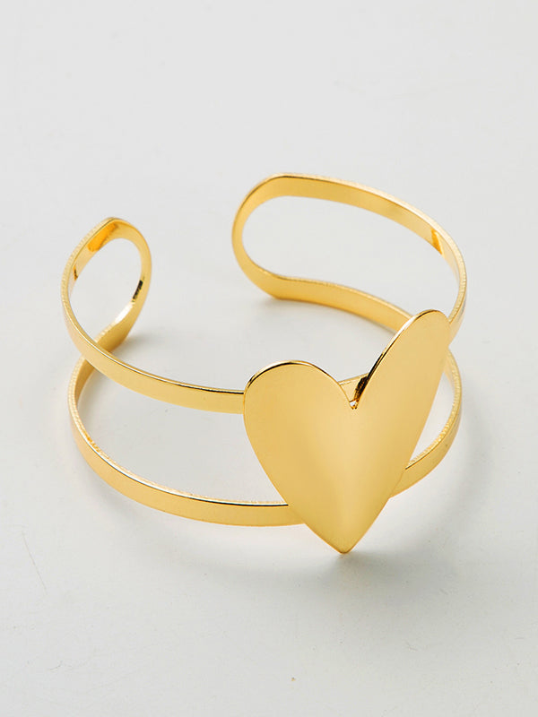 Normcore Geometric Heart Shape Ringent Bracelet Accessories