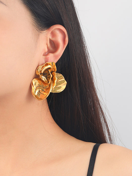 Flower Shape Drop Earrings