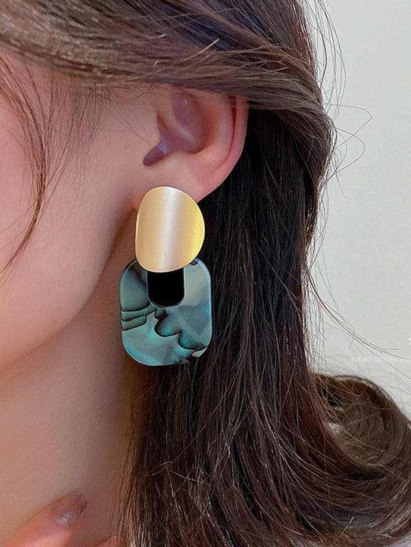 Geometric Drop Earrings