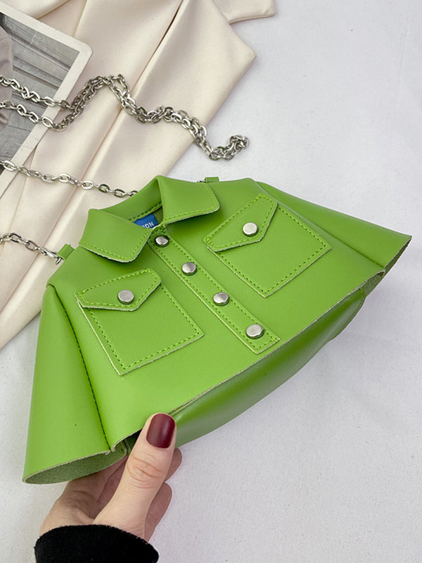 Chains Rivet Split-Joint Jacket-Shaped Bags Bags Accessories Crossbody Bags