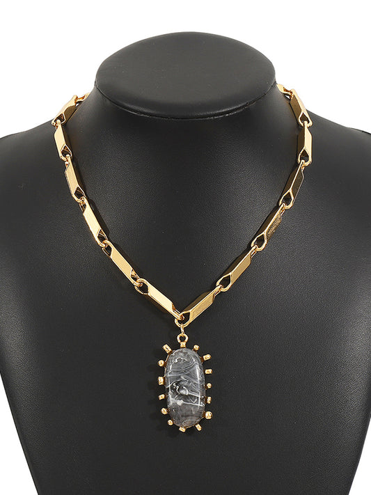 Normcore Chains Geometric Necklaces Accessories