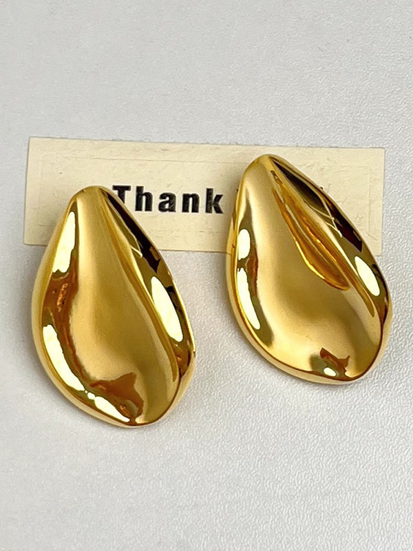 Geometric Shiny Earrings Accessories