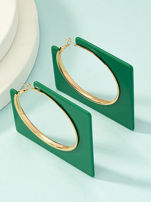 Normcore Geometric Drop Earrings
