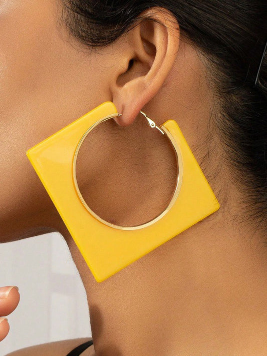 Normcore Geometric Drop Earrings