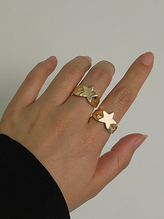 Normcore Adjustable Star Shape Rings Accessories