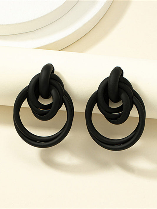 Geometric Drop Earrings