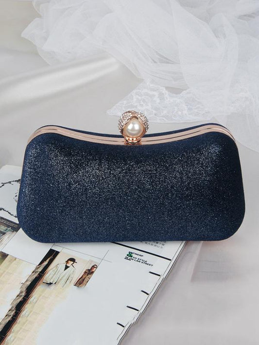 Vintage Solid Color Velvet Hand Bag