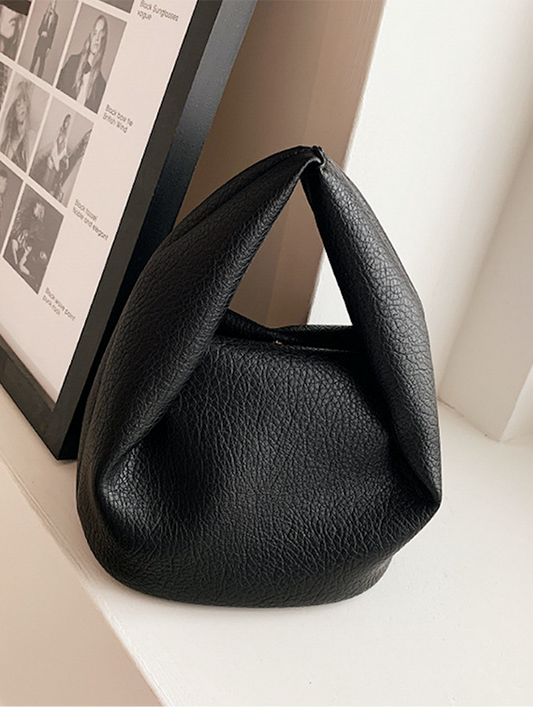 Adjustable Pleated Pockets Solid Color Crossbody Handbags