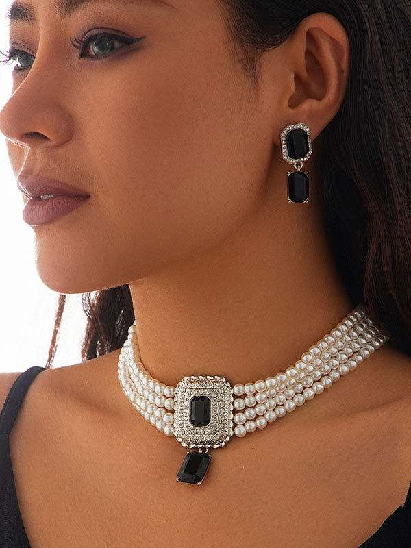 Geometric Drop Earrings Necklaces Accessories