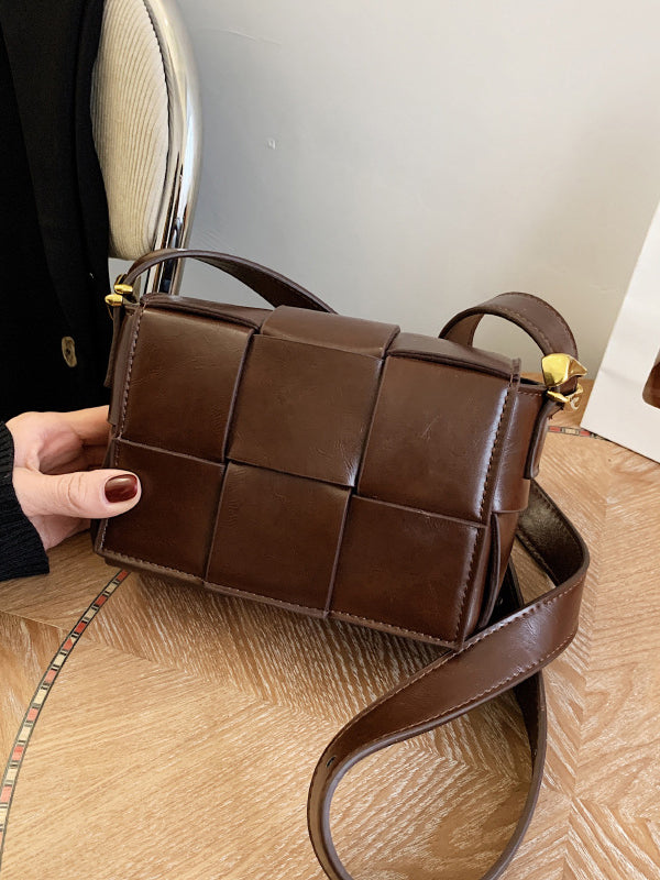 Geometric Split-Joint Bags Shoulder Bags