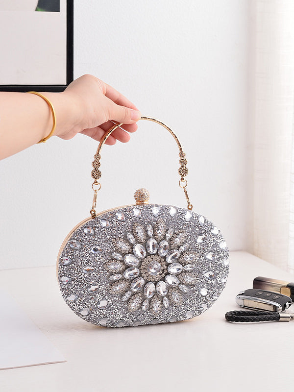 Geometric Shiny Split-Joint Bags Bags Accessories Handbags