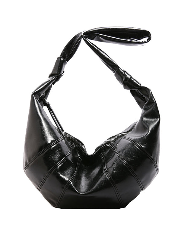 Geometric Split-Joint Zipper Bags Crossbody Bags