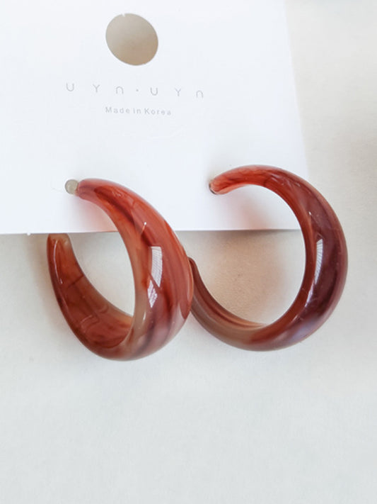 Vintage Geometric 6 Colors Acrylic Earring