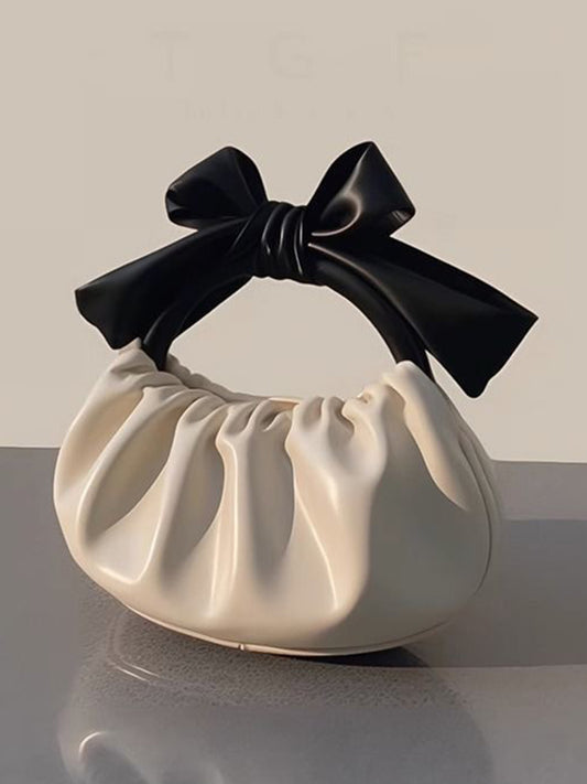 Bowknot Pleated Split-Joint Bags Bags Accessories Handbags