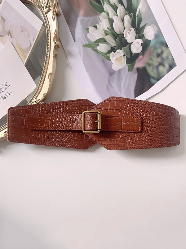 Belt Buckle Geometric Split-Joint Waist Belts & Thigh Cuffs