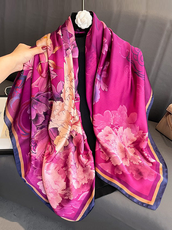 Floral Printed Headband Scarf