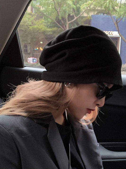 Simple Normcore Solid Color Knitted Hat