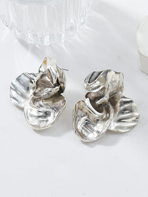 Flower Shape Drop Earrings